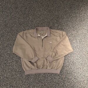 Cutter & Buck beige half zip sweatshirt